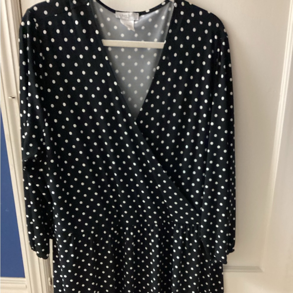 Women’s Kate Hill Dress-Size 20 W-Black/White-Pre-Owned